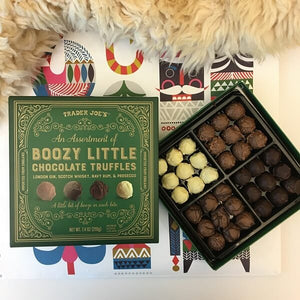 買付け屋 本店限定 Trader Joe's 【トレーダージョーズ / クリスマス チョコレート アソート ブージーリトルチョコレートトリュフ/ 7.4oz (210g)】