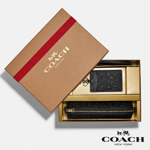 COACH 【 コーチ ギフト ペンケース × IDランヤード セット CF467 ...