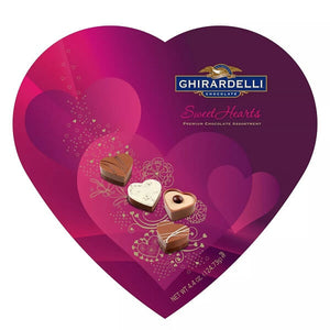 季節限定 Ghirardelli ギラデリ バレンタイン チョコレート ハート型箱入り / スウィートハート プレミアム チョコレート アソートメント ボックス / 4.4oz(125g)