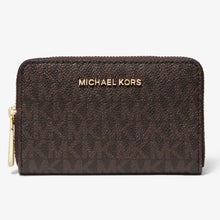 画像をギャラリービューアに読み込む, MICHAEL KORS【マイケルコース レディース / 財布 32F9GJ6D0B Brown/Acorn スモールロゴ レザー ウォレット ブラウン/どんぐり 】
