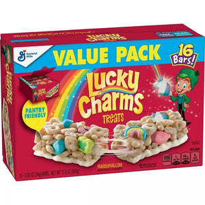 ☆2箱セット☆ General Mills【ゼネラル ミルズ シリアルバー ラッキーチャーム マシュマロ フレーバー トリート バリューパック 16本入り 約385g 1本24g】