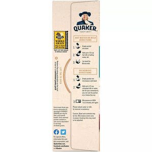 [3箱セット] クエーカー インスタント オートミール フルーツ&クリーム 4種類×各2袋 計8袋入り 各1.05oz/30g入り Quaker