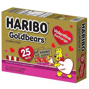 [選べる箱数] バレンタイン 限定 ハリボー ゴールド ベアーグミ 1箱 25袋入り 10.6oz 300g Haribo