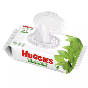 Huggies【ハギーズ / おしり拭き ナチュラルケアー センシティブワイプ 無香料 56枚入り3パック 合計 168枚 】