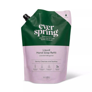 Everspring 【エバー スプリング / 詰め替え用 液体ハンドソープ リキッドハンドソープ ラベンダー＆ベルガモットの香り】