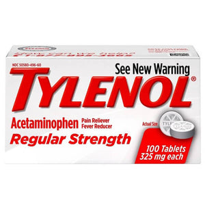 ☆ 2箱セット ☆ Tylenol タイレノール【 鎮痛 解熱剤 アセトアミノフェン 325mg配合 レギュラー ストレングス 100錠入り 】