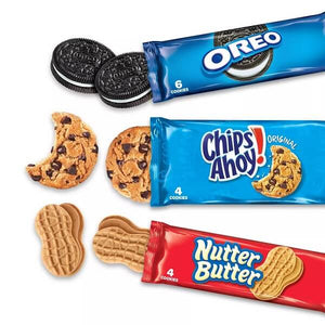 アメリカのお菓子 ナビスコ クッキー スナックパック バラエティーボックス 3種類 12袋入り 1lb 7.4oz 672g チップスアホイ / ナッター バター / オレオ Nabisco